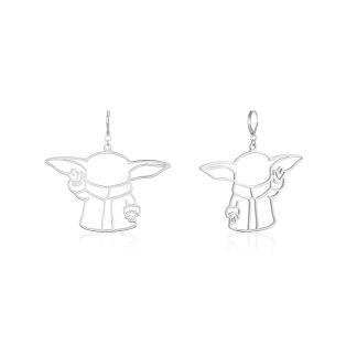 Grogu Outline Drop Earrings