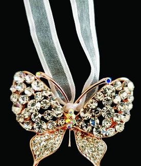 Rose Gold Butterfly Wedding Charm