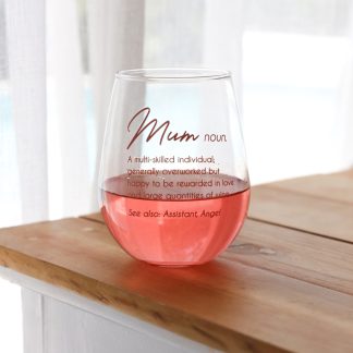 Mothers Day Stemless Glass