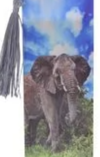 3D Elephant Bookmark