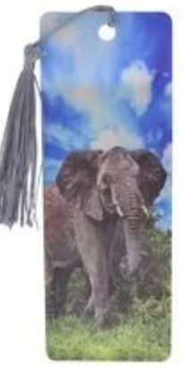 3D Elephant Bookmark