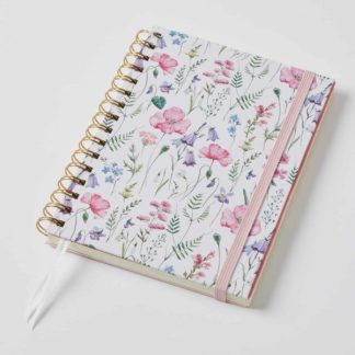 Wild Flower A5 Spiral Bound Journal