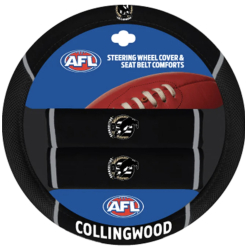 Collingwood AFL Steering Wheel Cover