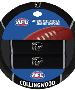 Collingwood AFL Steering Wheel Cover