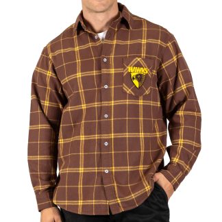 AFL Hawthorn 'Mustang' Flannel Shirt M