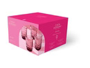 Gabriella Double Old Fashion Glass 4pc Pink Gift Boxed