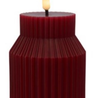 Let's Get Lit Linea LED Sculptural Cherry Wax Candle 8.5x10cm Soy Gift Boxed (1)
