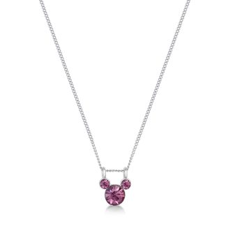 ECC Mickey June Birthstone Necklace