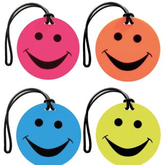 Smiley Face Luggage Tags