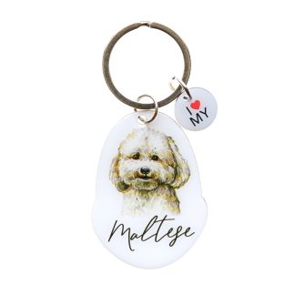 Pet Keyring Maltese
