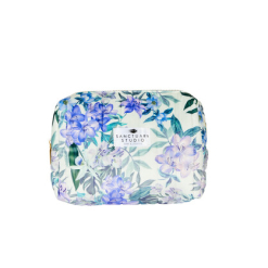 Sanctuary Studio Home & Lifestyle Velvet Cosmetic Bag-Blue Nymph