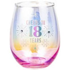 18th Stemless Holographic Glass