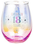18th Stemless Holographic Glass