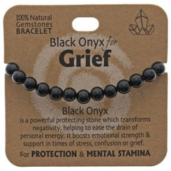 Black Onyx For Grief Bracelet