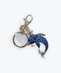 Dolphin B Diamante Key Ring