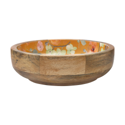 Arcadia Serving Bowl Wood Enamel Finish 25cm