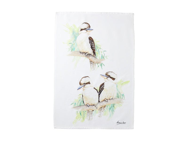 Katherine Castle Bird Life Tea Towel Kookaburra