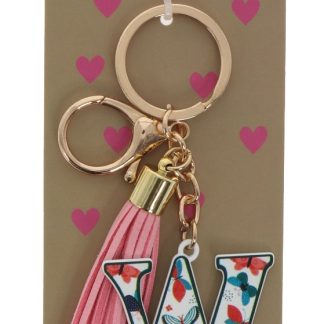 W keyring bag tag