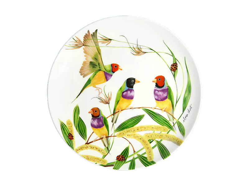 Eloise Coupe Plate Gouldian Finch