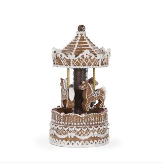 Holly and Ivy Musical Gingerbread Carousel