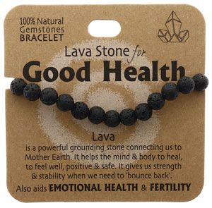 Lava Stone For Good health Bracelet