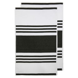 Lennox Black 2pk Kitchen Towel