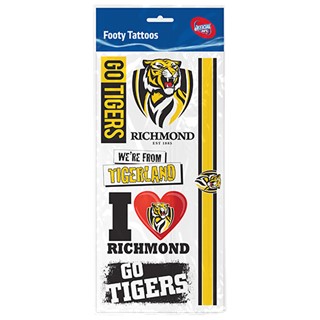 Richmond Tigers Tattoo Sheet