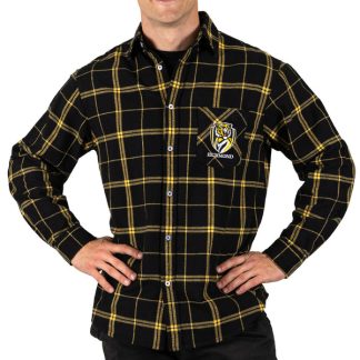 AFL Richmond Tigers 'Mustang' Flannel Shirt XL