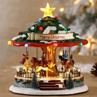 Christmas LED Turning Carousel