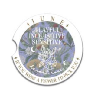 Ceramic Car Coaster June Desert Rose