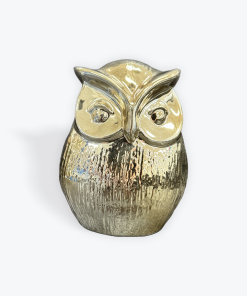 Owl Statue Gold 13cm