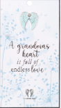 A Grandmas Heart Is Full Of Love Pin Card