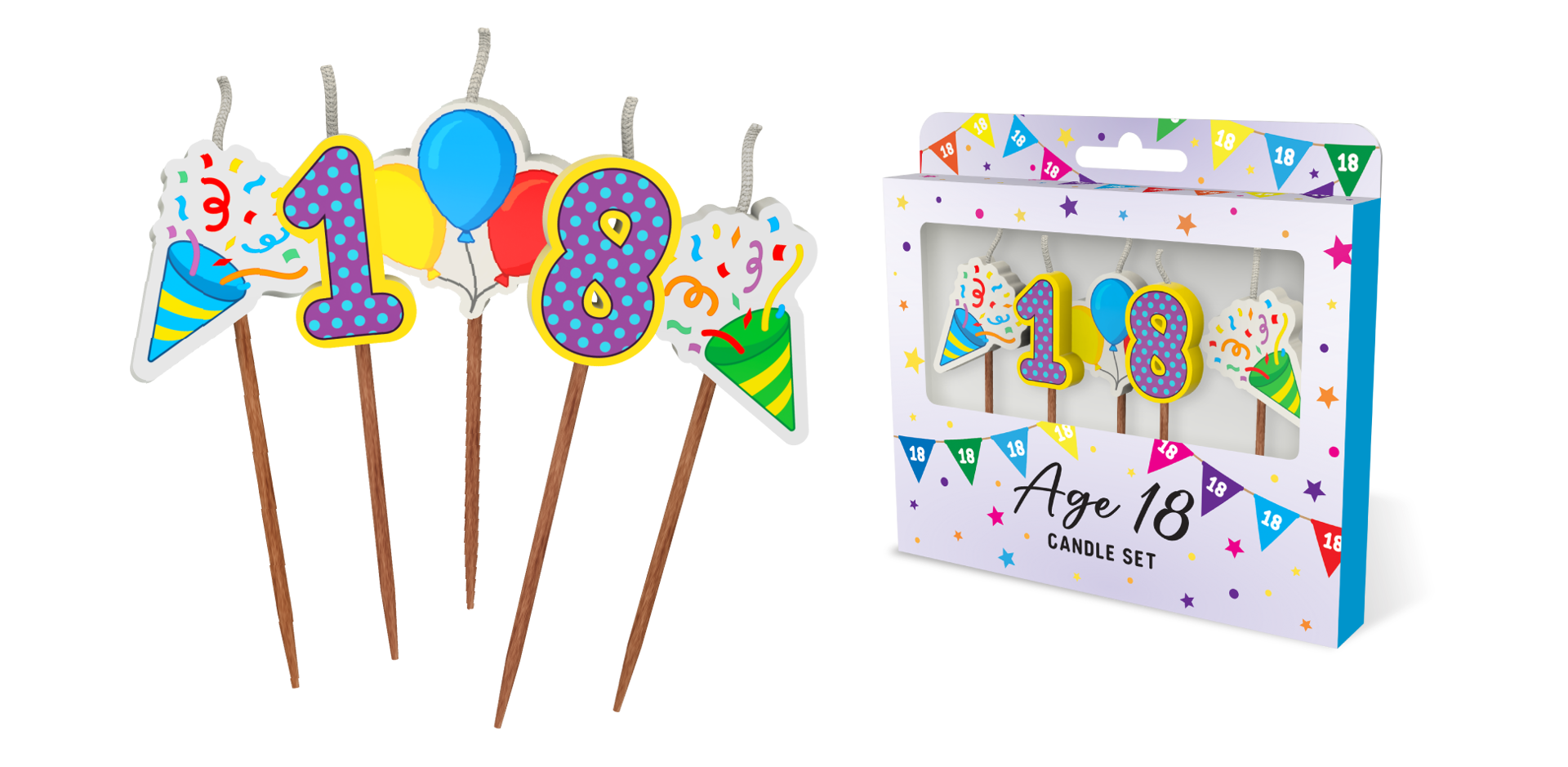 18 Novelty Candle Pack