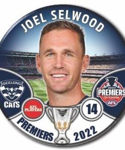 2021 AFL Geelong Player Badge - Selwood Joel