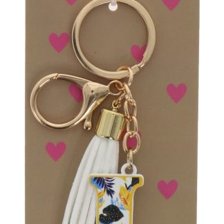 L keyring bag tag