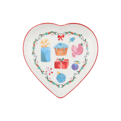 Christmasville Heart Dish Gifts Gift Boxed