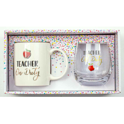 Teacher On Duty/Off Duty Mug & Stemless Set