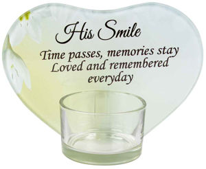 His Smile Candle Holder