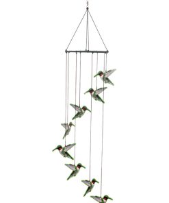 8pc Metal Hummingbird Wind Chime