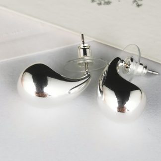 Earings Silver Chunky