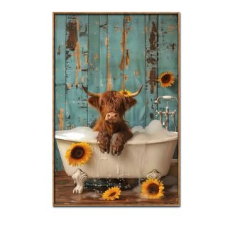 Highlander Bull in Bath Brushed