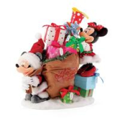 Possible Dreams - 24cm/9.5" Minnie & Mickey Christmas Eve