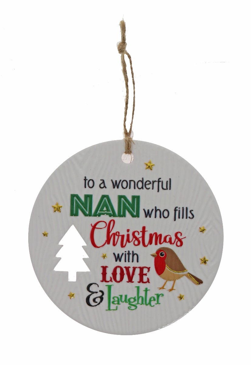 Nan Xmas Plaque