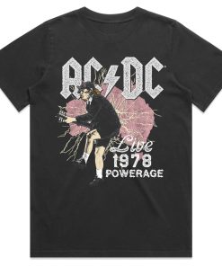 AC/DC 1978 Powerage Design Tee M
