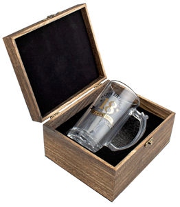 Wood Box 18th 490ml Stein Gift Set