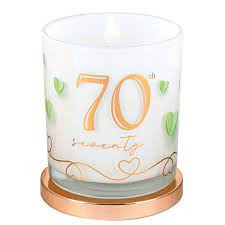 70th Birthday Candle