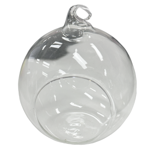 Clear Glass Hanging  Ball 12cm