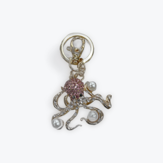 Octopus Diamante Key Ring