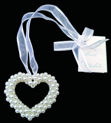 Wedding Charm Pearl Heart