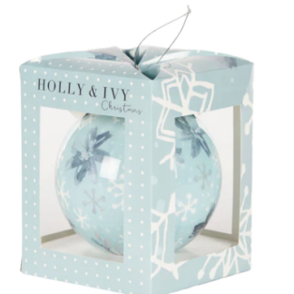 Artist Bauble Shimmering Snowflaces 12CM